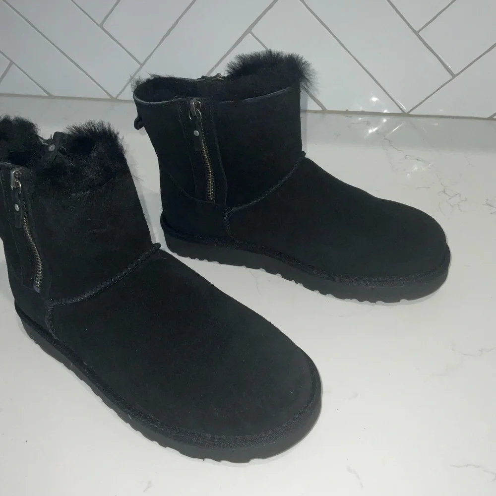 UGG Mini Double Zip Ankle Boots - Picture 4 of 7